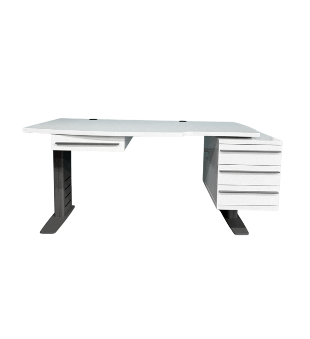Doctor’s Desk V1 – Modern Medical Work Desk with Drawers Doctor’s Desk V1 with white tabletop and integrated drawers