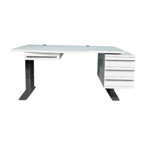 V1 doctor’s desk with integrated drawers and modern design